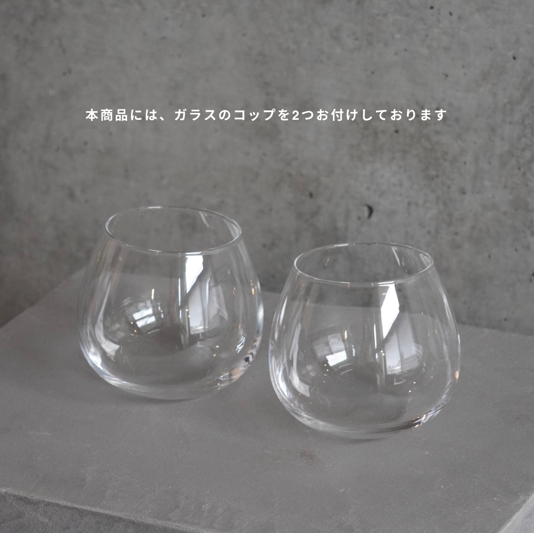 【受注販売】 Concrete Glass Stand / 2Glasses