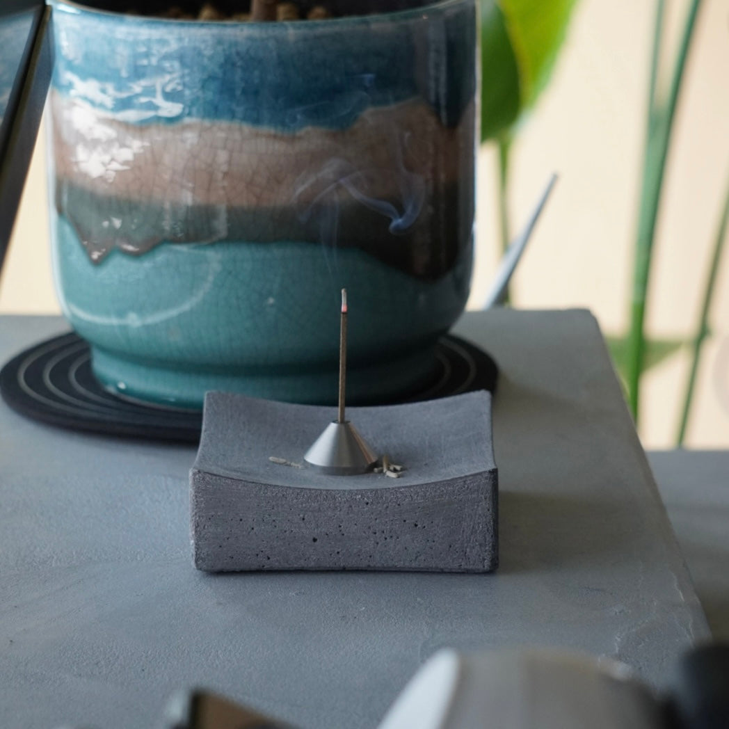 Concrete Incense Holder Square