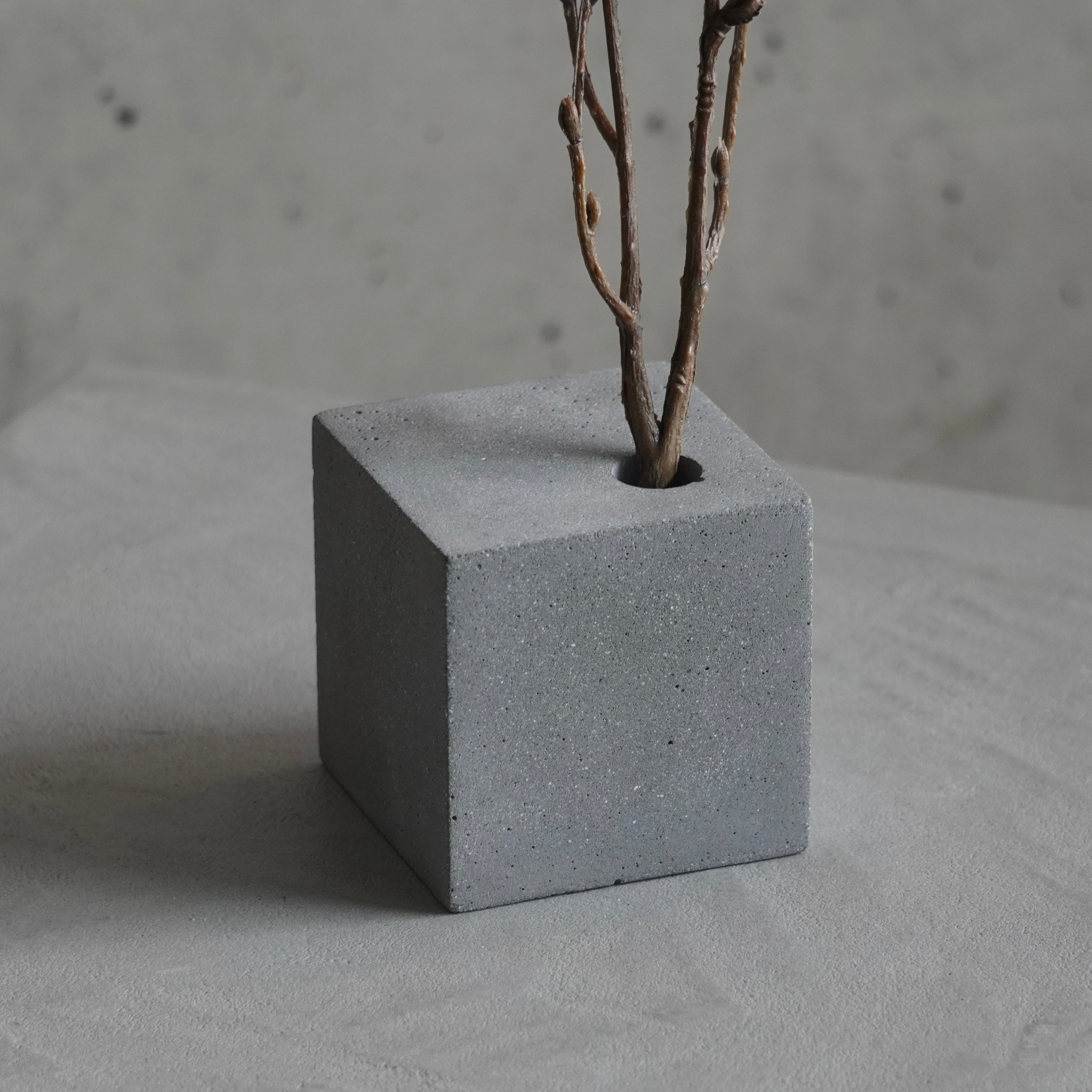 monolith concrete flower vase & コースターセット Concrete Flower Vase – #MONOLITH