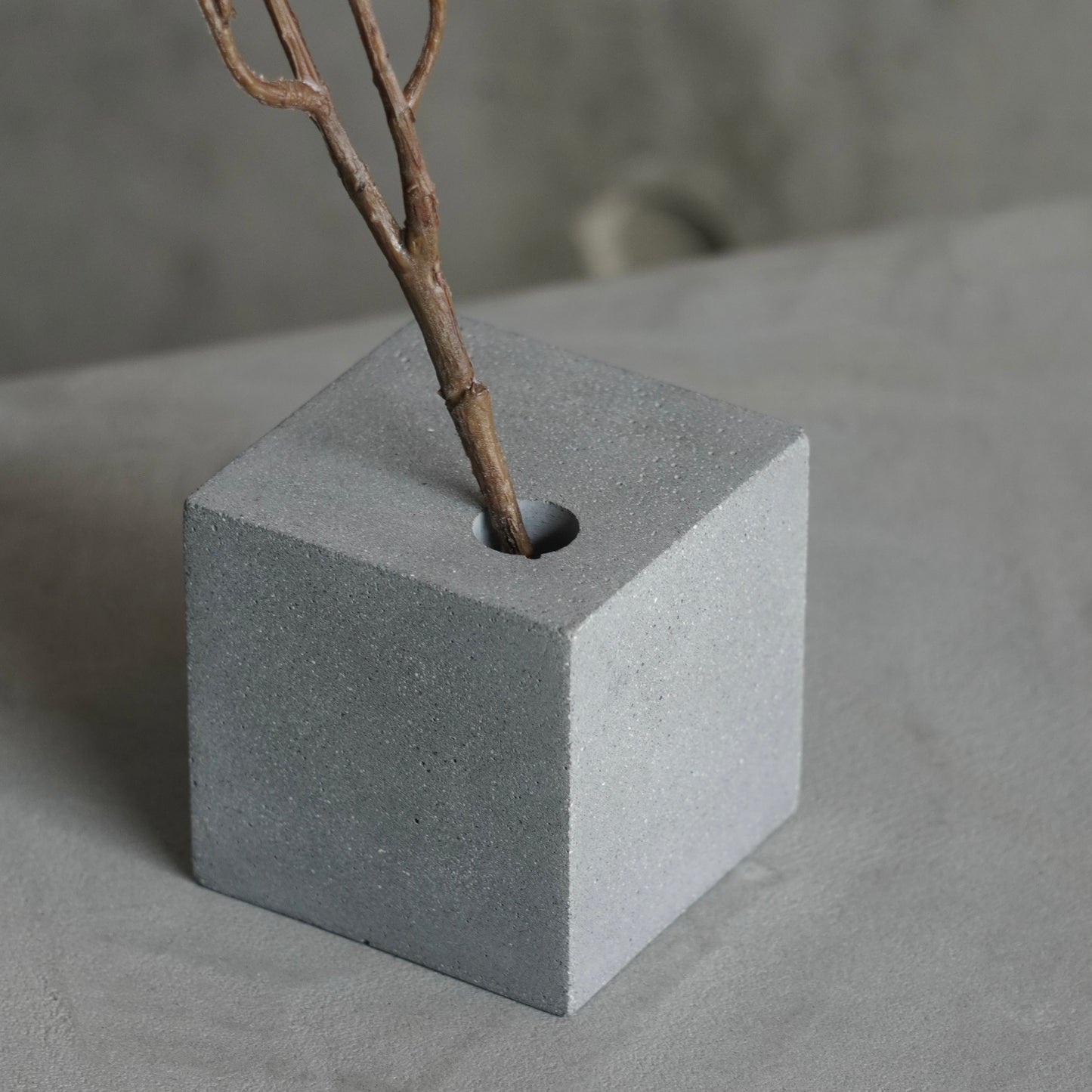 Concrete Flower Vase Square