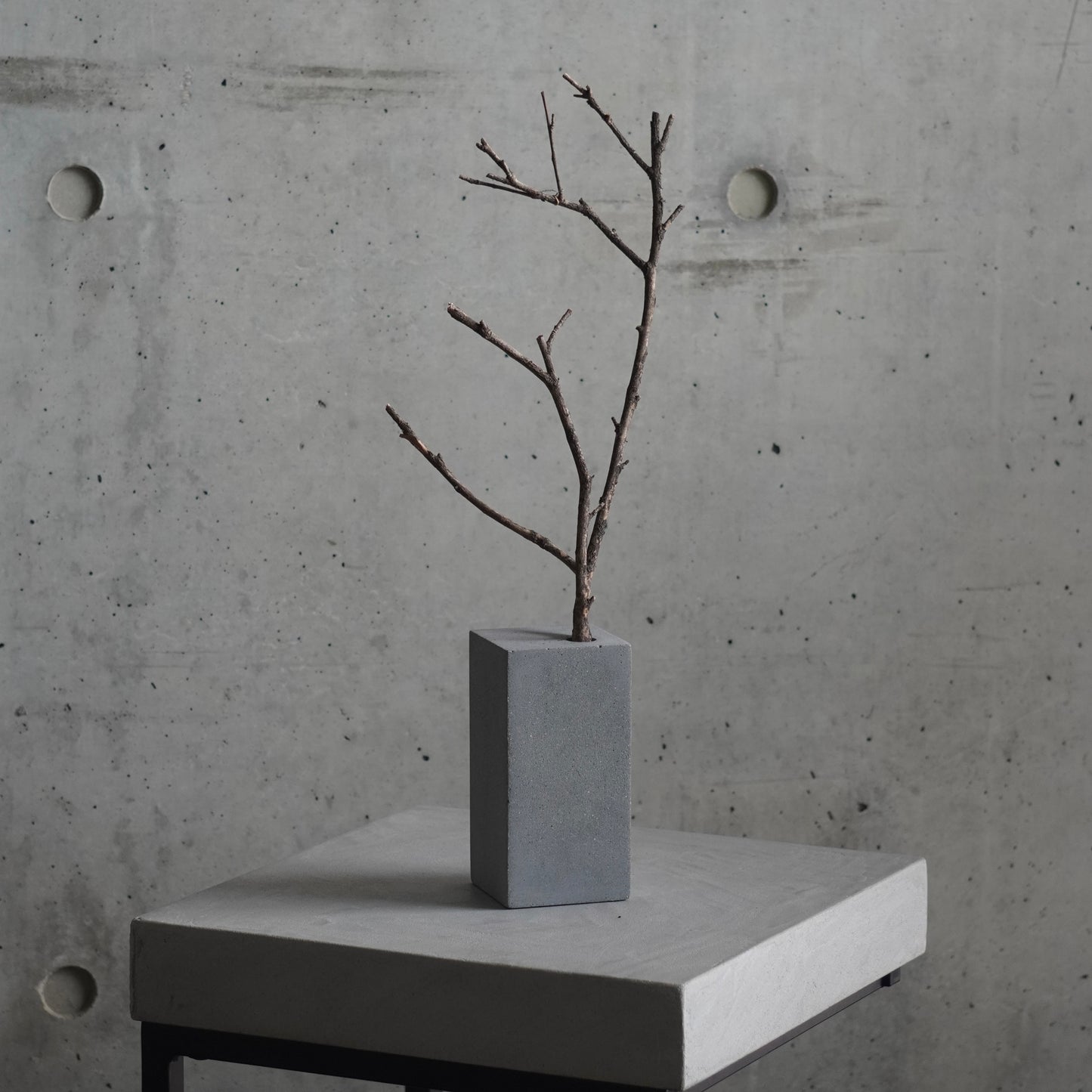 Concrete Flower Vase Vertical