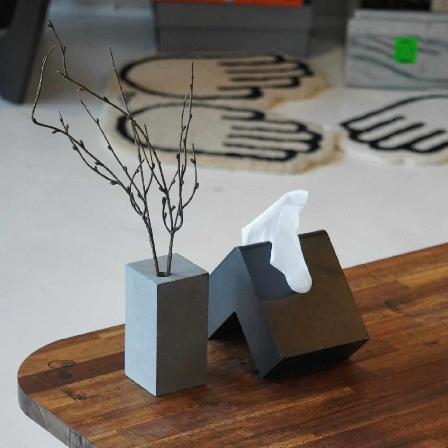 Concrete Flower Vase Vertical