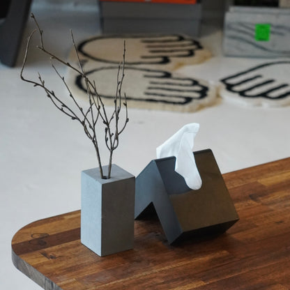 Concrete Flower Vase Vertical