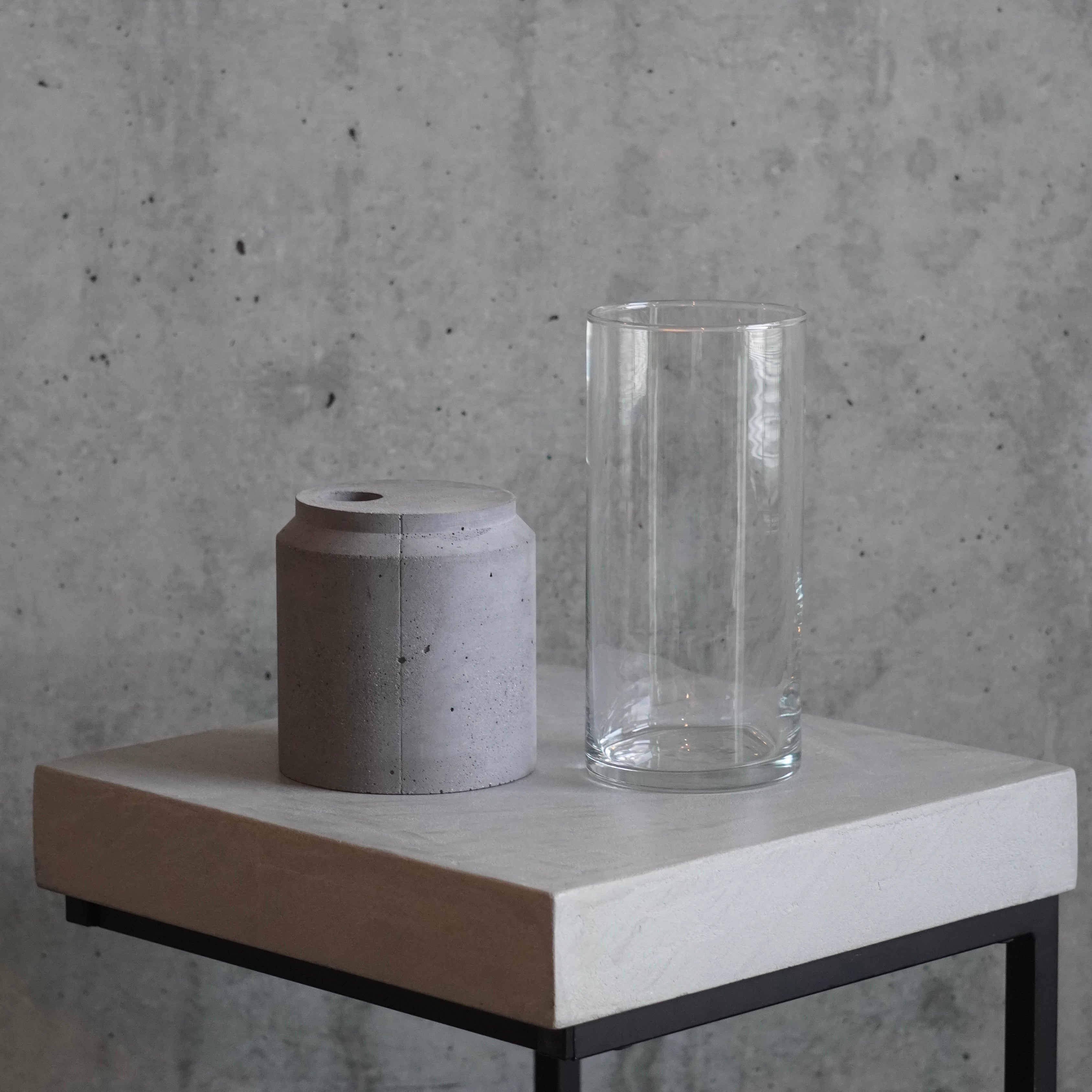 monolith concrete flower vase & コースターセット monolith concrete flower vase & コースターセット Concrete